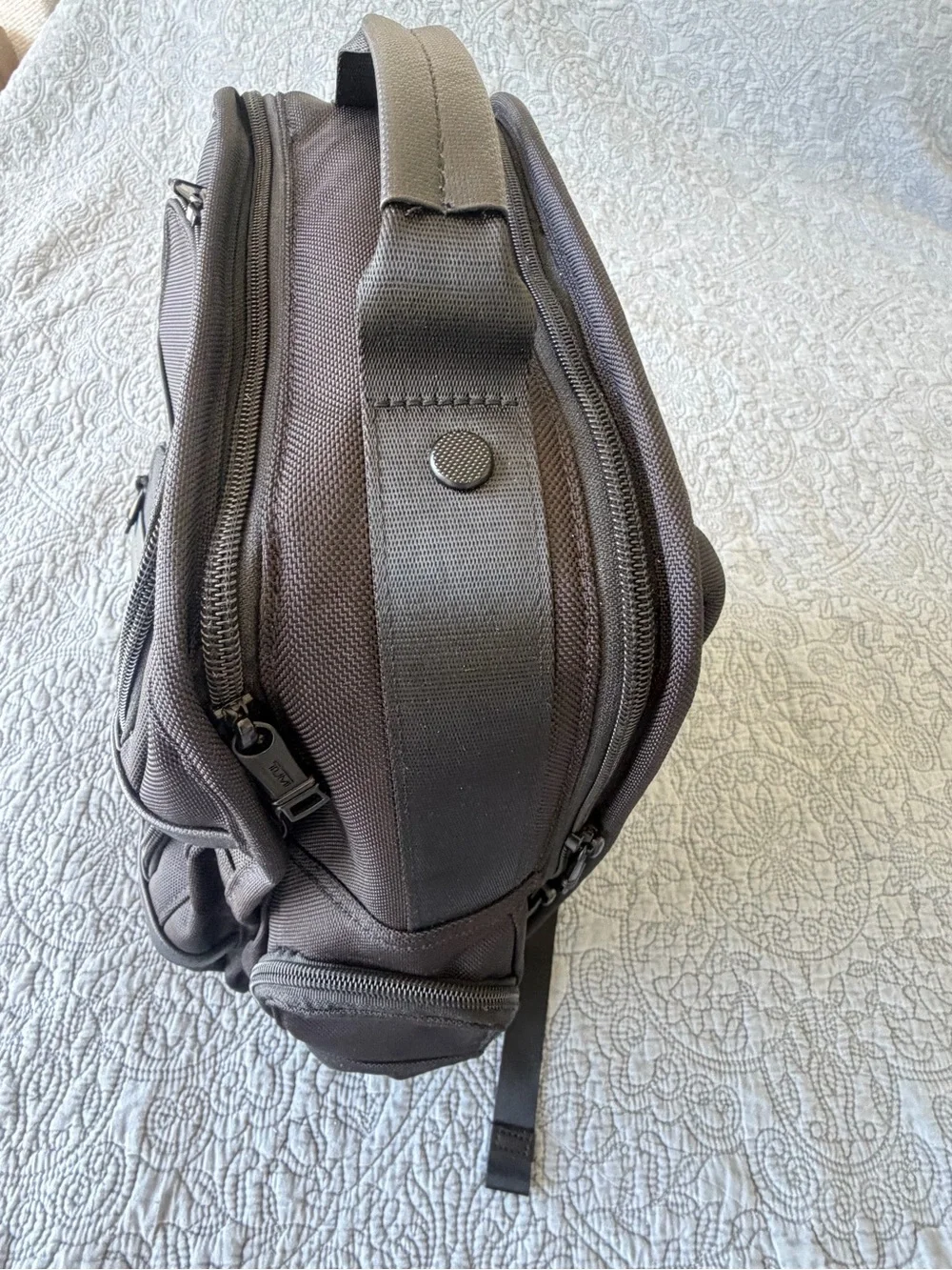 Tumi Black Backpack - Multiple Compartments